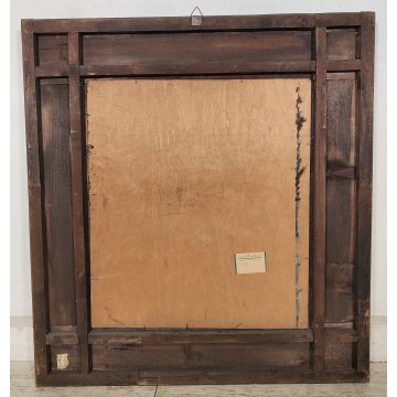 ANTICO QUADRO DIPINTO OLIO TAVOLA C. Vitale GRAZIA RICEVUTA Natura Morta XX sec.