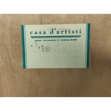 ANTICO QUADRO DIPINTO OLIO TAVOLA C. Vitale GRAZIA RICEVUTA Natura Morta XX sec.