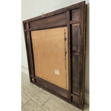 ANTICO QUADRO DIPINTO OLIO TAVOLA C. Vitale GRAZIA RICEVUTA Natura Morta XX sec.