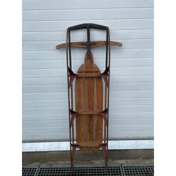 ANTICA SLITTA FLEXIBLE FLYER AIR LINE ANNI 60 LEGNO FERRO SLITTINO SLED RACE