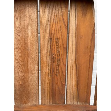 ANTICA SLITTA FLEXIBLE FLYER AIR LINE ANNI 60 LEGNO FERRO SLITTINO SLED RACE