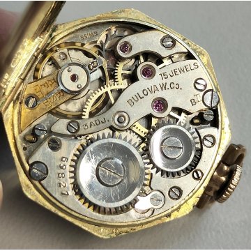 LOTTO 5 pz. OROLOGIO TASCA Monachina ARGENTO 925 epoca 900 Bulova Gold Filled