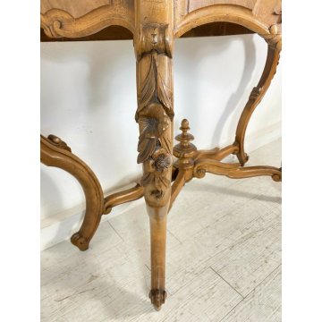 ANTICA CONSOLLE LUIGI FILIPPO MARMO LEGNO NOCE 1800 MADE IN ITALY TAVOLO EPOCA 