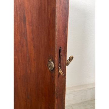 ANTICO COMODINO IMPERO COLONNA LEGNO NOCE RADICA epoca '900 ANTA RIPIANI