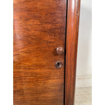 ANTICO COMODINO CAPPUCCINO LEGNO NOCE epoca 1800 CASSETTIERA TAVOLO NIGHT TABLE