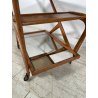 CARRELLO PORTAVIVANDE CASSINA CESARE LACCA ANNI 50 LEGNO VETRO SPECCHIO BAR