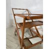 CARRELLO PORTAVIVANDE CASSINA CESARE LACCA ANNI 50 LEGNO VETRO SPECCHIO BAR