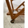 CARRELLO PORTAVIVANDE CASSINA CESARE LACCA ANNI 50 LEGNO VETRO SPECCHIO BAR