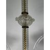 ANTICO LAMPADARIO VETRO MURANO TRASPARENTE Attr. Barovier&Toso VINTAGE ANNI '40