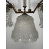 ANTICO LAMPADARIO VETRO MURANO TRASPARENTE Attr. Barovier&Toso VINTAGE ANNI '40