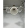 ANTICO LAMPADARIO VETRO MURANO TRASPARENTE Attr. Barovier&Toso VINTAGE ANNI '40