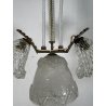 ANTICO LAMPADARIO VETRO MURANO TRASPARENTE Attr. Barovier&Toso VINTAGE ANNI '40