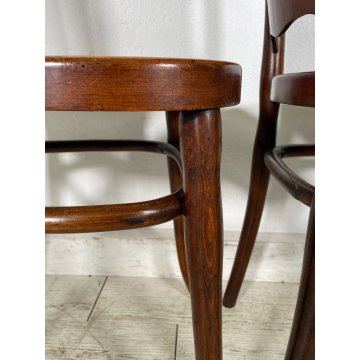 J. & J. Kohn ANTICA COPPIA SEDIA legno FAGGIO CURVATO tipo Thonet CHAIR 1900