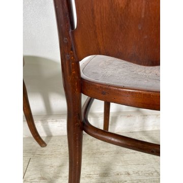 J. & J. Kohn ANTICA COPPIA SEDIA legno FAGGIO CURVATO tipo Thonet CHAIR 1900