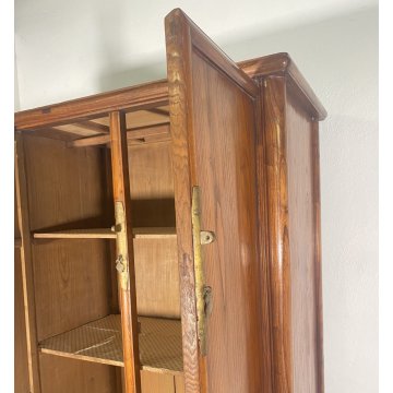 ANTICO ARMADIO CINESE DINASTIA QING PER SPAGHETTI LEGNO OLMO PRIMI 1900 SEGRETO