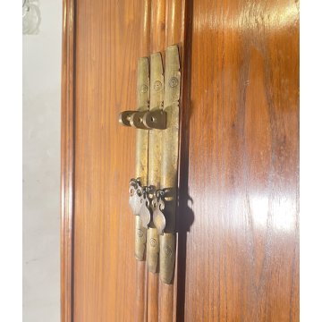 ANTICO ARMADIO CINESE DINASTIA QING PER SPAGHETTI LEGNO OLMO PRIMI 1900 SEGRETO
