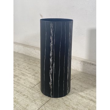 PORTAOMBRELLI DESIGN ANNI 60 ATTR Siva Poggibonsi METALLO SMALTATO NERO CILINDRO