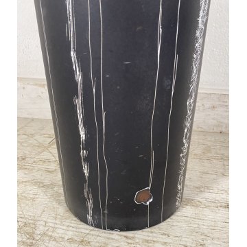 PORTAOMBRELLI DESIGN ANNI 60 ATTR Siva Poggibonsi METALLO SMALTATO NERO CILINDRO