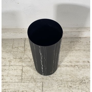PORTAOMBRELLI DESIGN ANNI 60 ATTR Siva Poggibonsi METALLO SMALTATO NERO CILINDRO