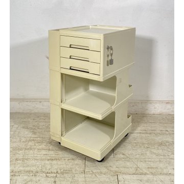 CARRELLO DESIGN Giovanni Pelis PER Neolt ANNI 60 MOBILE UFFICIO VINTAGE PLASTICA