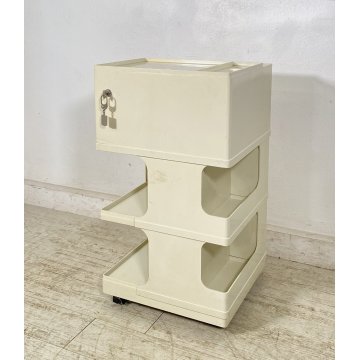 CARRELLO DESIGN Giovanni Pelis PER Neolt ANNI 60 MOBILE UFFICIO VINTAGE PLASTICA