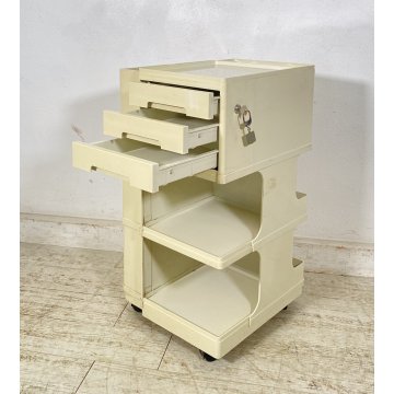 CARRELLO DESIGN Giovanni Pelis PER Neolt ANNI 60 MOBILE UFFICIO VINTAGE PLASTICA