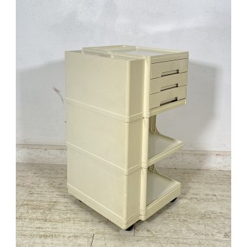 CARRELLO DESIGN Giovanni Pelis PER Neolt ANNI 60 MOBILE UFFICIO VINTAGE PLASTICA