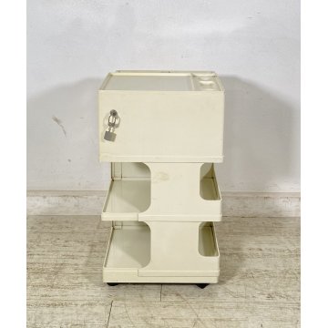 CARRELLO DESIGN Giovanni Pelis PER Neolt ANNI 60 MOBILE UFFICIO VINTAGE PLASTICA