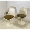 SET 3 SEDIE BIANCHE DESIGN ANNI 70 SEDIA Play ITALY CHAIRS Tulip KNOLL STYLE