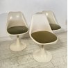 SET 3 SEDIE BIANCHE DESIGN ANNI 70 SEDIA Play ITALY CHAIRS Tulip KNOLL STYLE