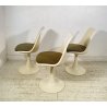SET 3 SEDIE BIANCHE DESIGN ANNI 70 SEDIA Play ITALY CHAIRS Tulip KNOLL STYLE
