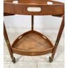 CARRELLO BAR DESIGN ATTR. Franco Campo E Graffi PORTAVIVANDE 1950 LEGNO OTTONE