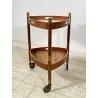 CARRELLO BAR DESIGN ATTR. Franco Campo E Graffi PORTAVIVANDE 1950 LEGNO OTTONE