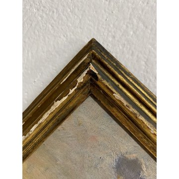 ANTICO QUADRO OLIO TAVOLA Giovanni Beltrami PAESAGGIO MARINO '800