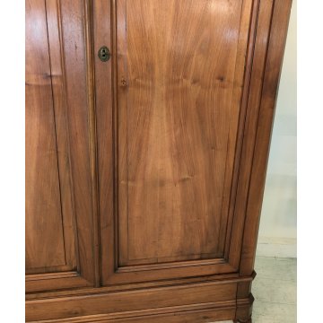 ANTICO ARMADIO LOMBARDO epoca 1800 smontabile GUARDAROBA NOCE ANCIENT WARDROBE