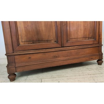 ANTICO ARMADIO LOMBARDO epoca 1800 smontabile GUARDAROBA NOCE ANCIENT WARDROBE