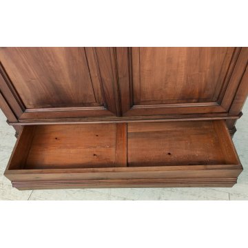 ANTICO ARMADIO LOMBARDO epoca 1800 smontabile GUARDAROBA NOCE ANCIENT WARDROBE