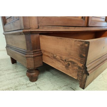 ANTICO ARMADIO LOMBARDO epoca 1800 smontabile GUARDAROBA NOCE ANCIENT WARDROBE
