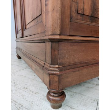 ANTICO ARMADIO LOMBARDO epoca 1800 smontabile GUARDAROBA NOCE ANCIENT WARDROBE