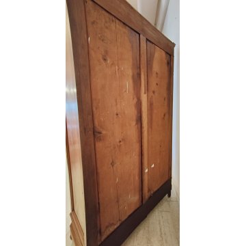 ANTICO ARMADIO LOMBARDO epoca 1800 smontabile GUARDAROBA NOCE ANCIENT WARDROBE