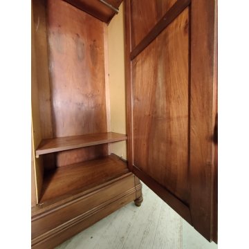 ANTICO ARMADIO LOMBARDO epoca 1800 smontabile GUARDAROBA NOCE ANCIENT WARDROBE
