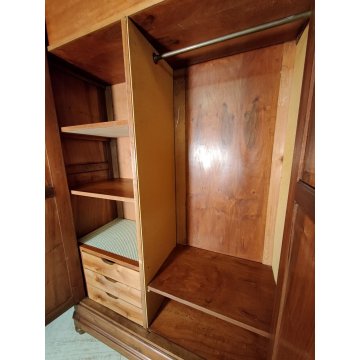 ANTICO ARMADIO LOMBARDO epoca 1800 smontabile GUARDAROBA NOCE ANCIENT WARDROBE