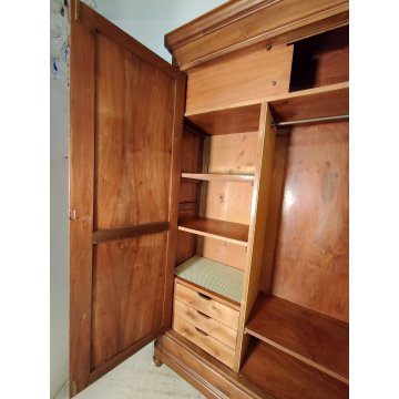 ANTICO ARMADIO LOMBARDO epoca 1800 smontabile GUARDAROBA NOCE ANCIENT WARDROBE