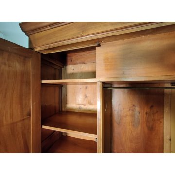 ANTICO ARMADIO LOMBARDO epoca 1800 smontabile GUARDAROBA NOCE ANCIENT WARDROBE