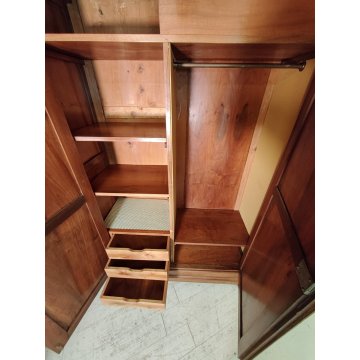 ANTICO ARMADIO LOMBARDO epoca 1800 smontabile GUARDAROBA NOCE ANCIENT WARDROBE