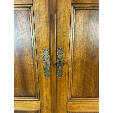 ANTICO ARMADIO SMONTABILE LEGNO NOCE 2 ANTE GUARDAROBA 1800 STIPO EPOCA MOBILE 