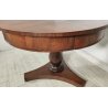 ANTICO TAVOLO ROTONDO ø110 epoca IMPERO 1800 legno NOCE 4 cassetti OLD FURNITURE