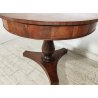 ANTICO TAVOLO ROTONDO ø110 epoca IMPERO 1800 legno NOCE 4 cassetti OLD FURNITURE