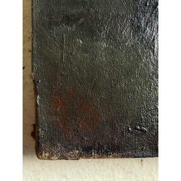 ANTICO QUADRO OLIO Giovanni Beltrami NATURA MORTA FIORE MAGNOLIA SCAPIGLIATURA
