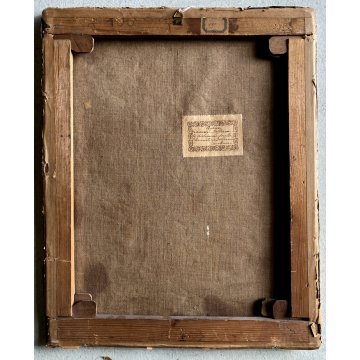 ANTICO QUADRO OLIO Giovanni Beltrami NATURA MORTA FIORE MAGNOLIA SCAPIGLIATURA